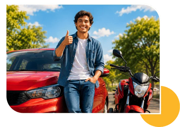 Carro y moto
